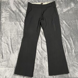 Salomon Snow Pants Mens L Black Softshell Insulated Thermal Ski Winter Stretch
